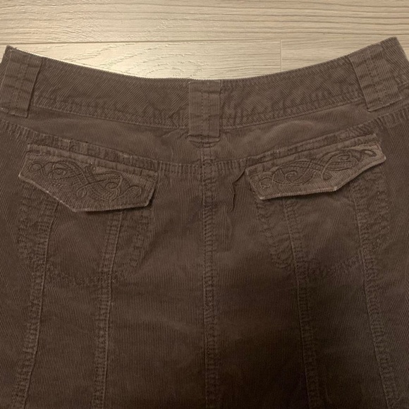 🌥Smart Set low rise corduroy midi brown skirt - Picture 3 of 4